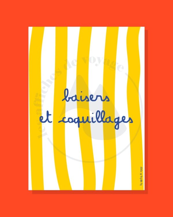 Affiche Baisers et coquillages