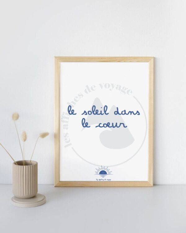 Affiche Le soleil dans le cœur – Image 2