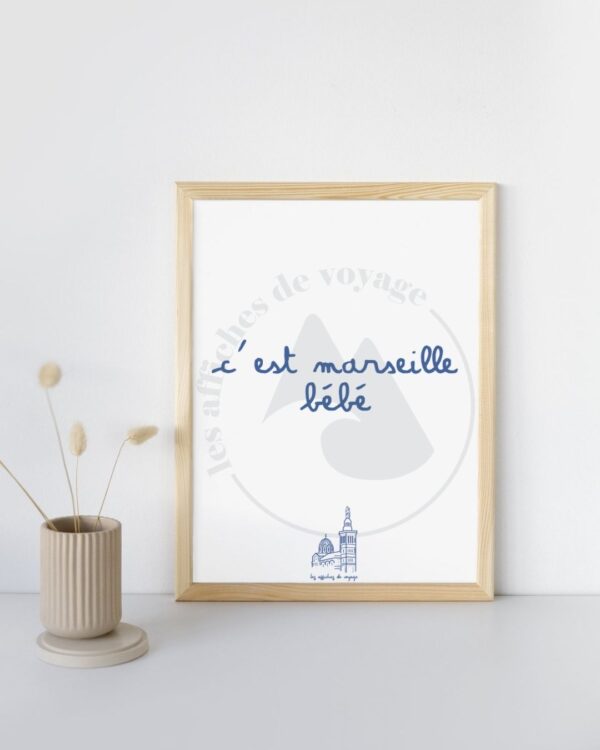 Affiche C'est Marseille bébé – Image 2