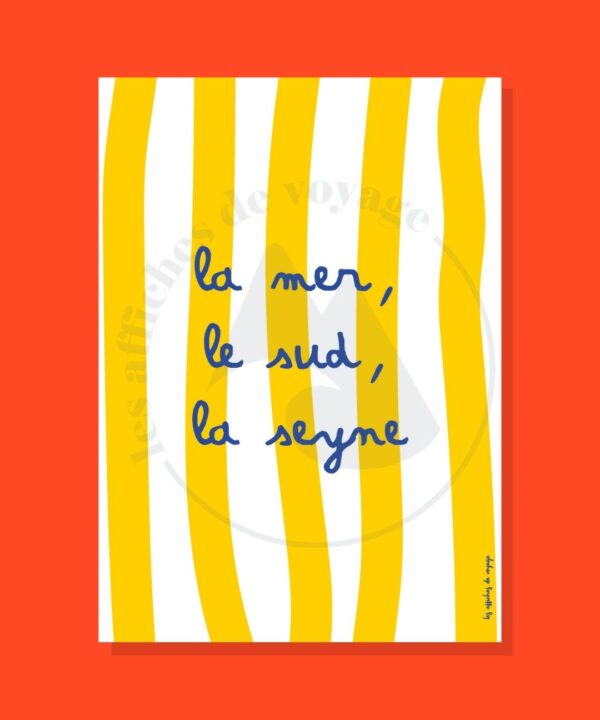 Affiche La mer, le Sud, La Seyne