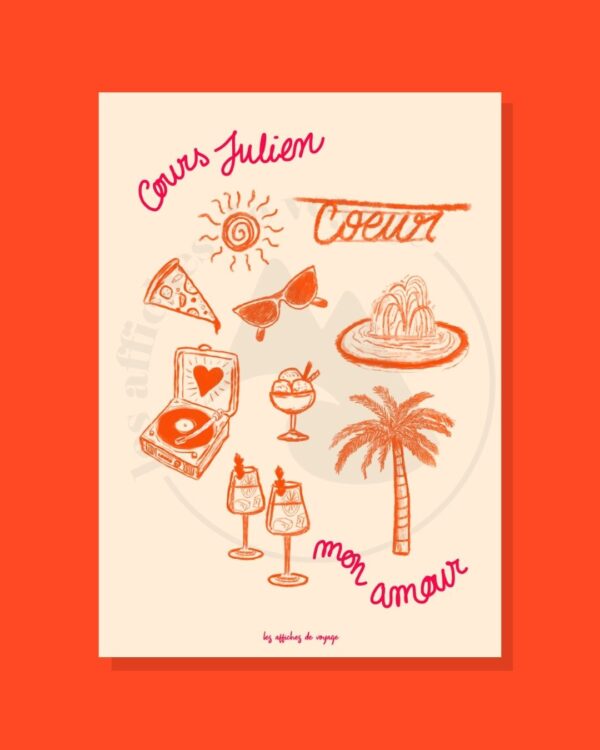 Affiche Cours Julien Mon amour