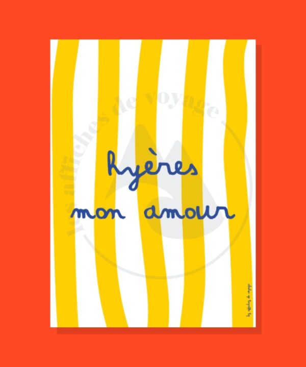 Affiche Hyères mon amour