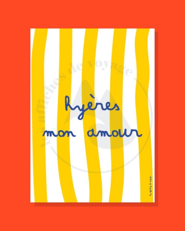Affiche Hyères mon amour
