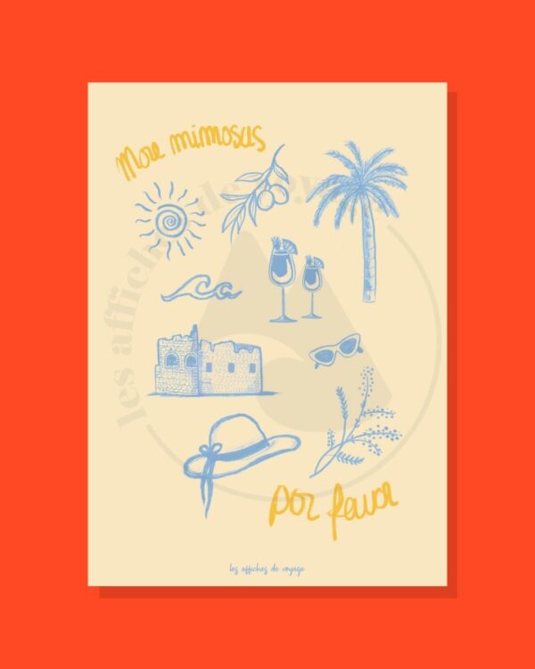 Affiche Bormes-les-Mimosas