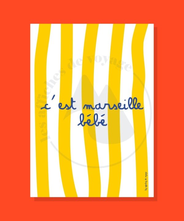 Affiche C’est Marseille bébé