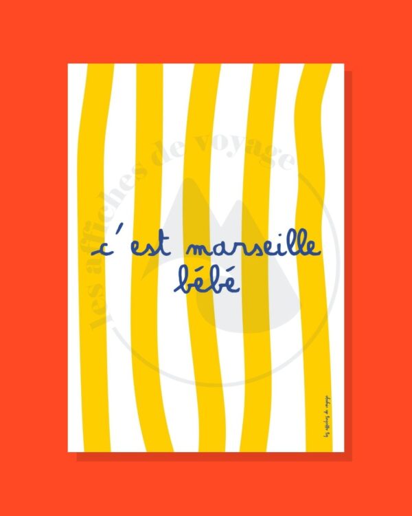 Affiche C’est Marseille bébé