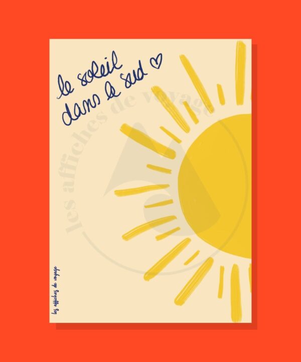 Affiche Le soleil dans le Sud