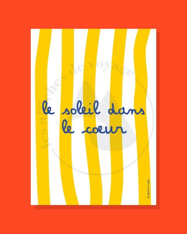 Affiche Le soleil dans le cœur