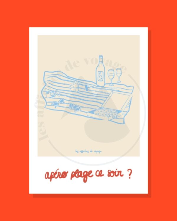 Affiche Apéro plage