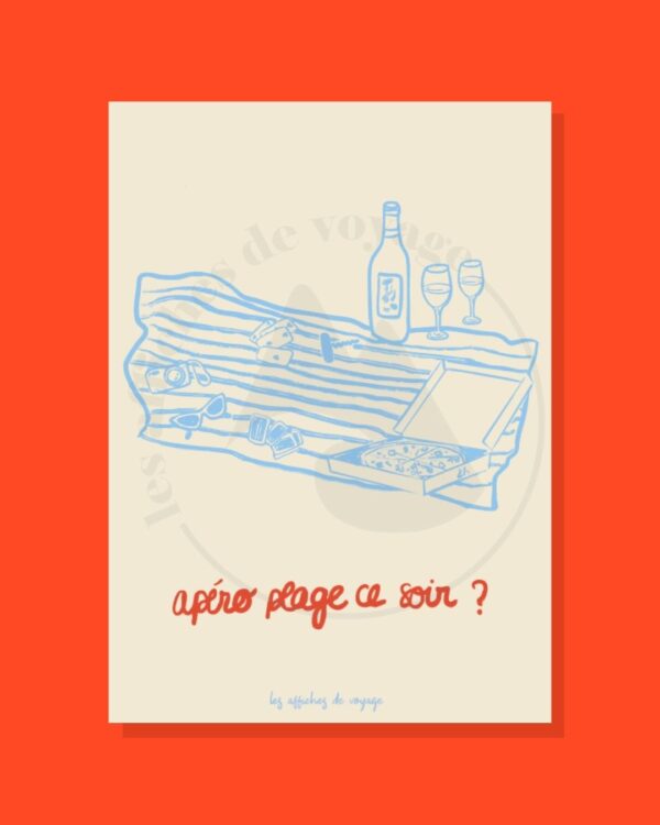 Affiche Apéro plage – Image 2