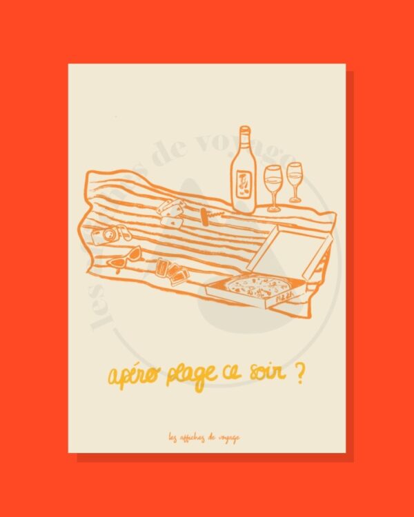Affiche Apéro plage