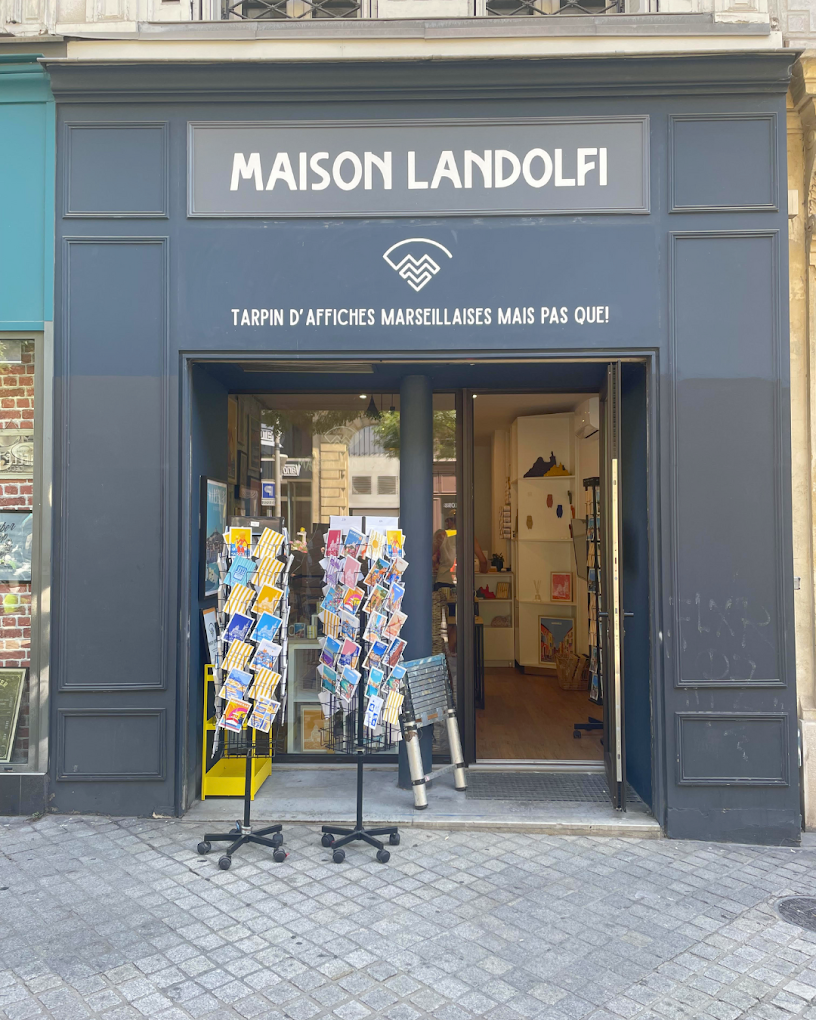 devanture magasin maison landolfi marseille affiches
