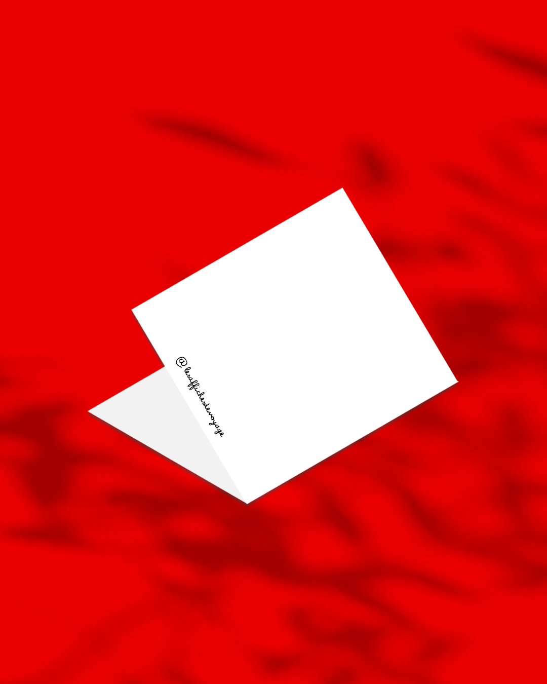 verso de la carte de voeux